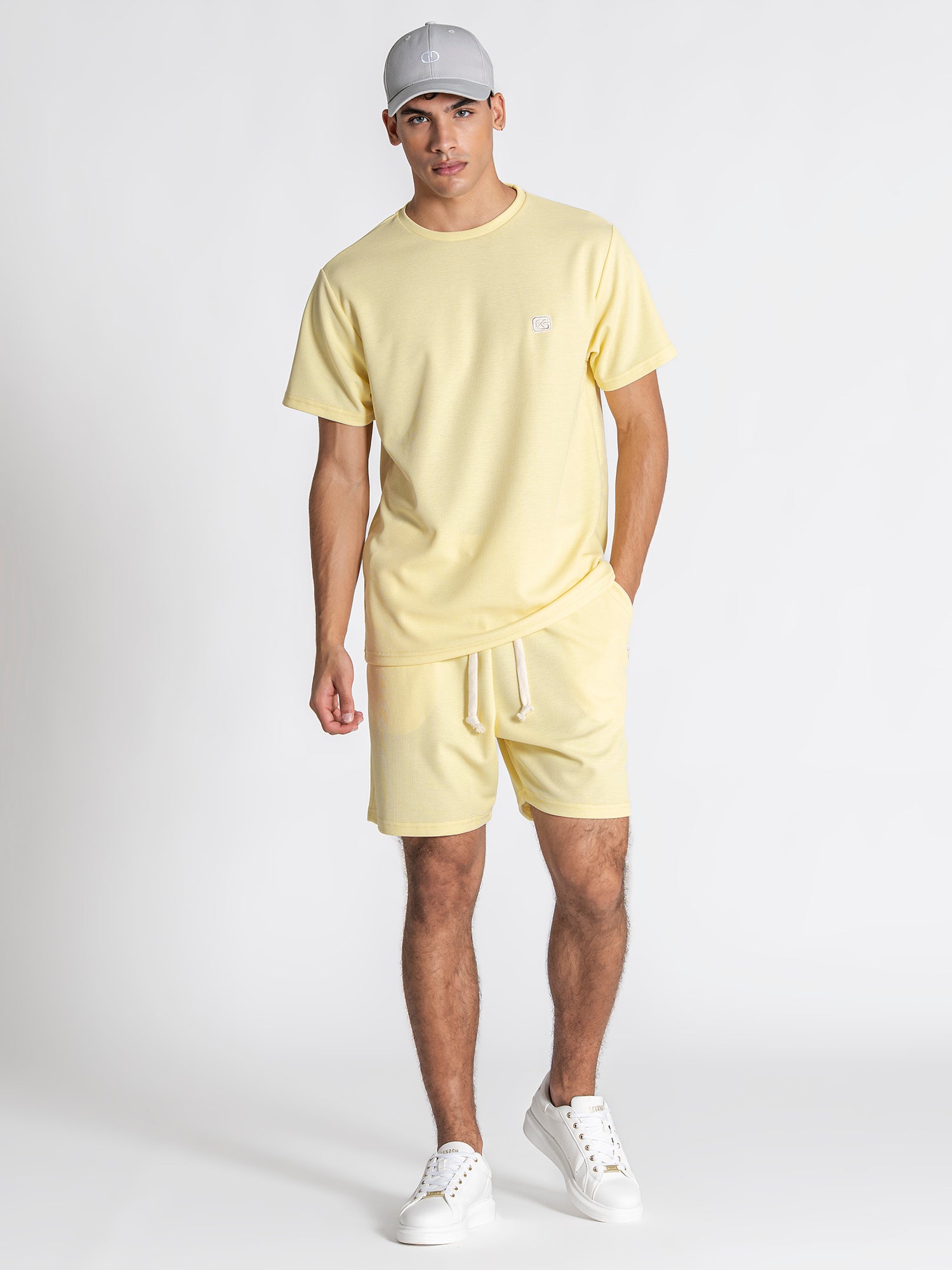 t-shirts / Yellow Grid Set