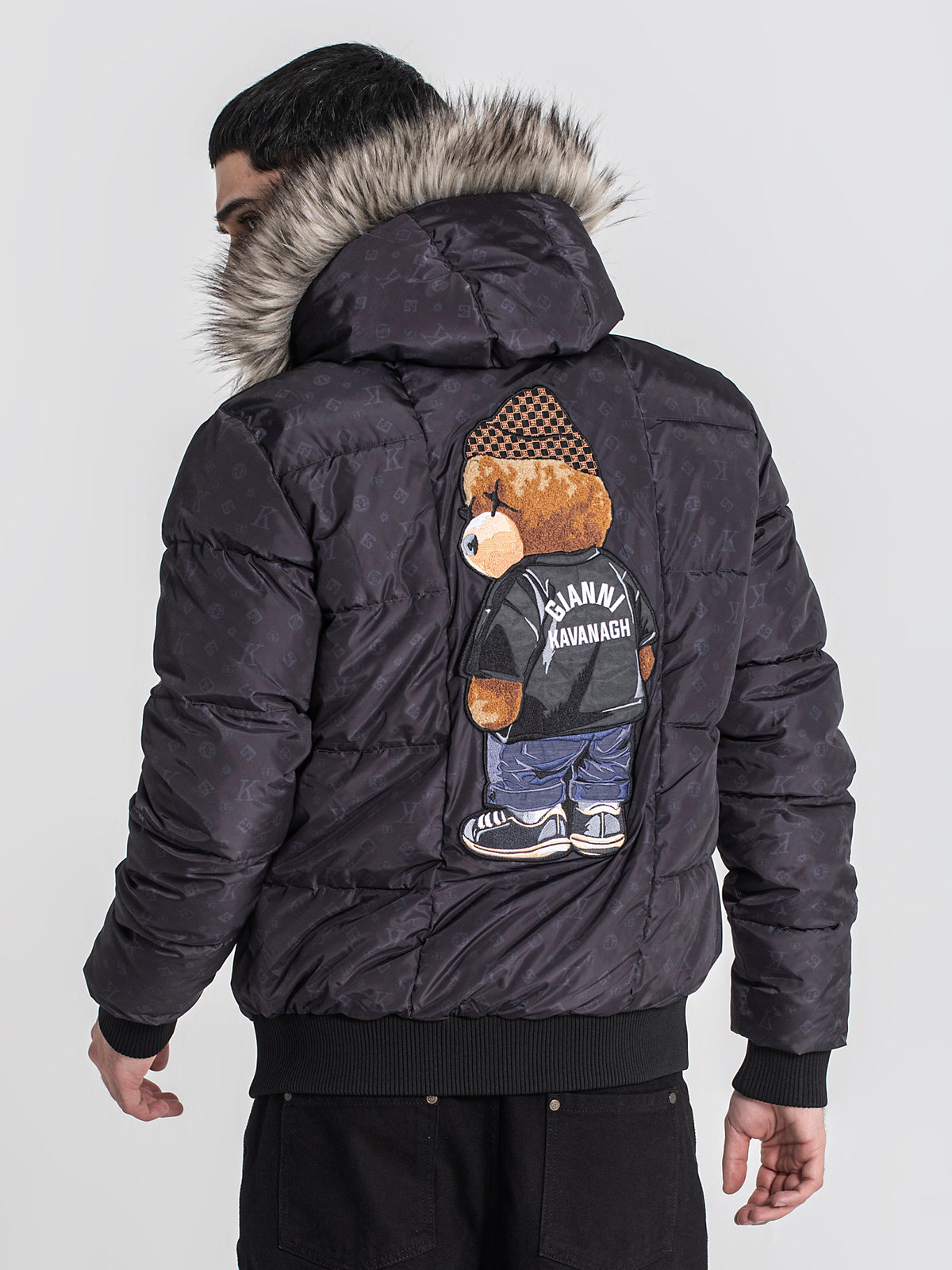 puffers / Black Logomania Bear Puffer Jacket