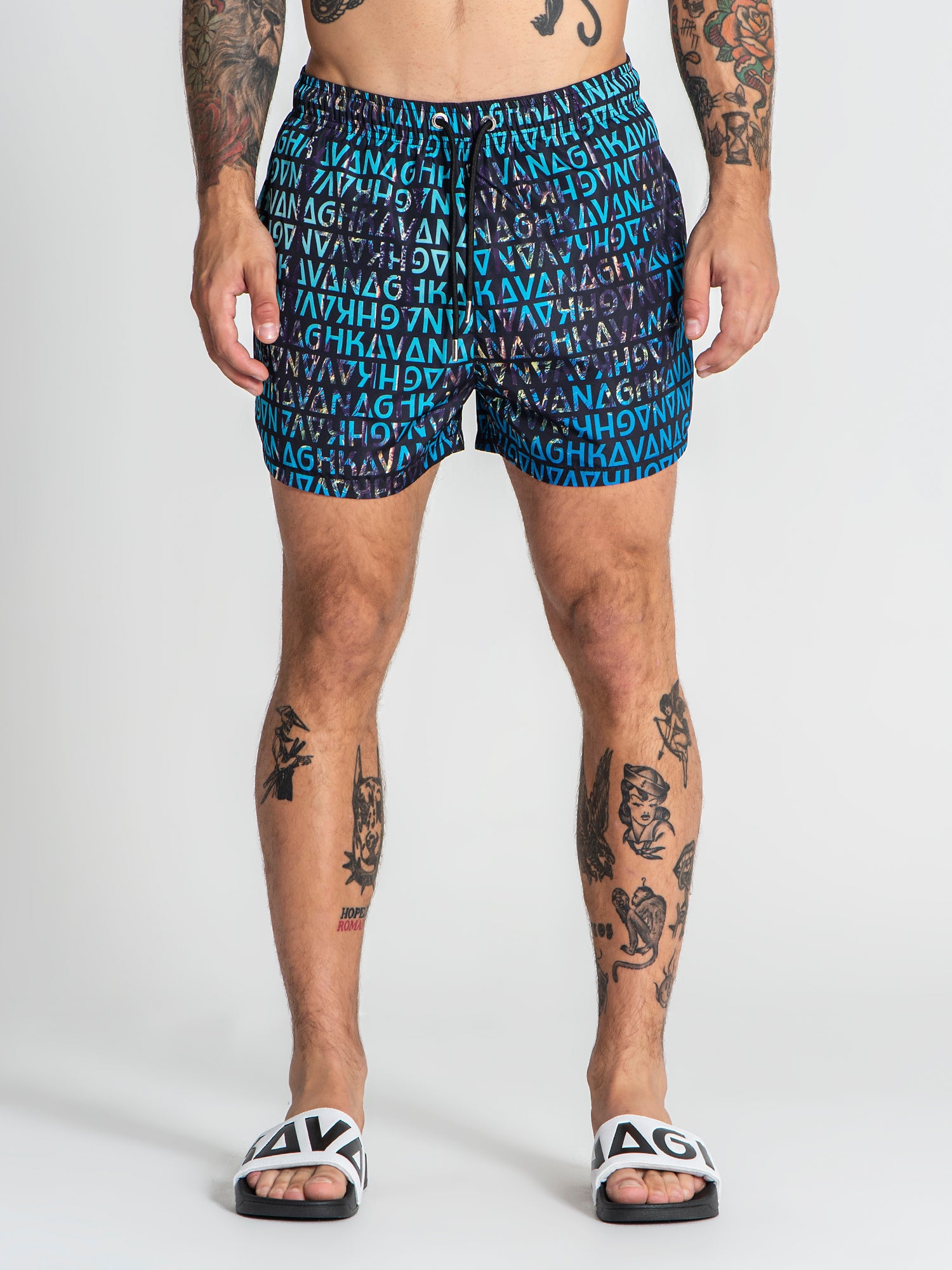 Multicolor Palms Swimshorts