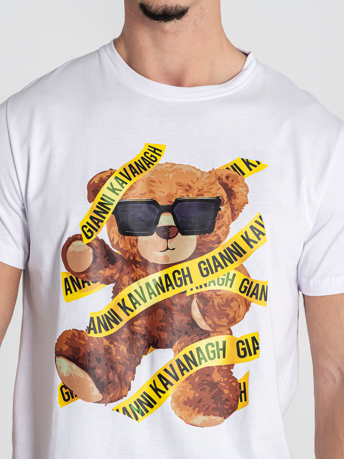 t-shirts / White Danger Bear Tee