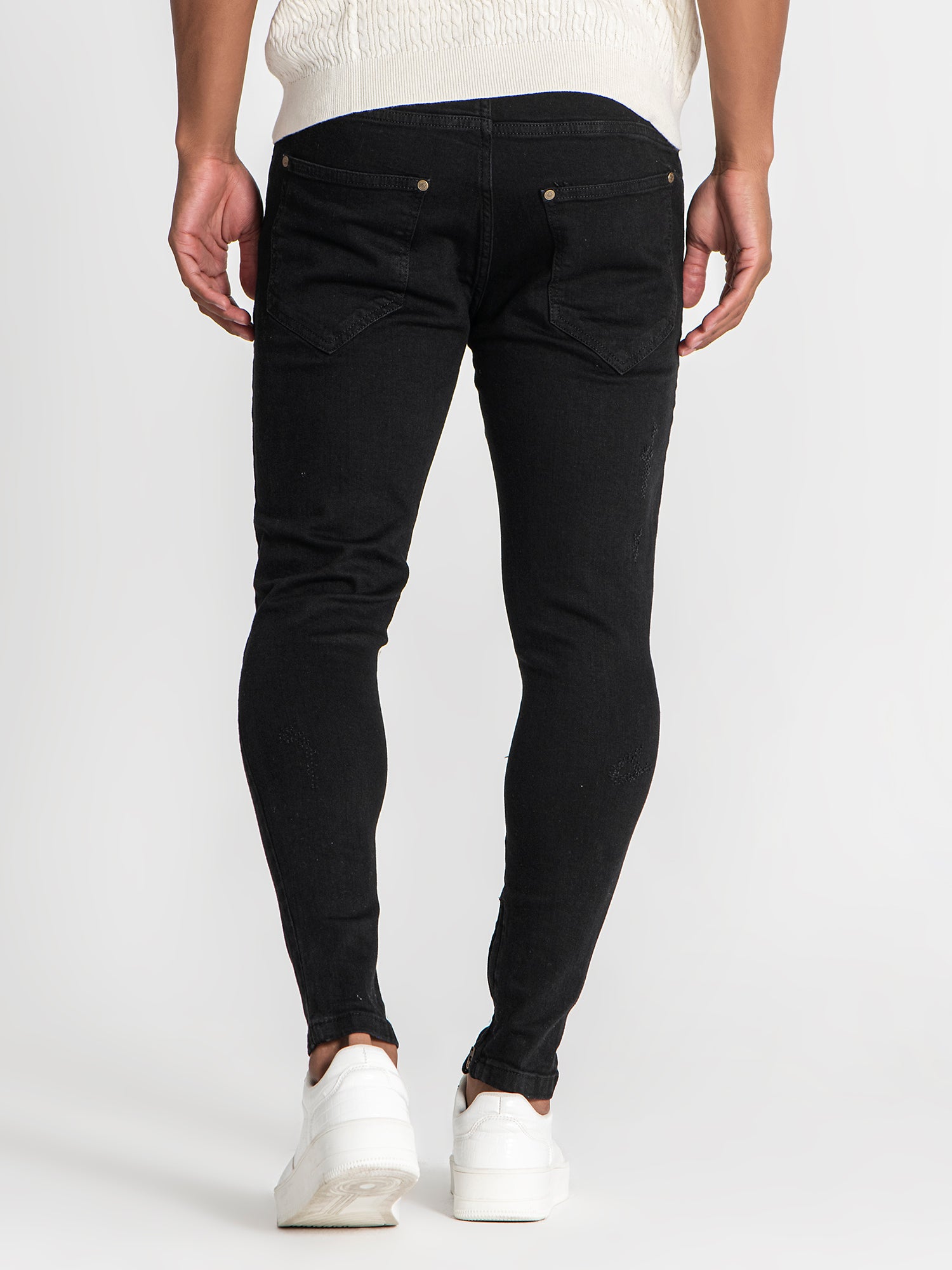 jeans / Black Zipper Jeans