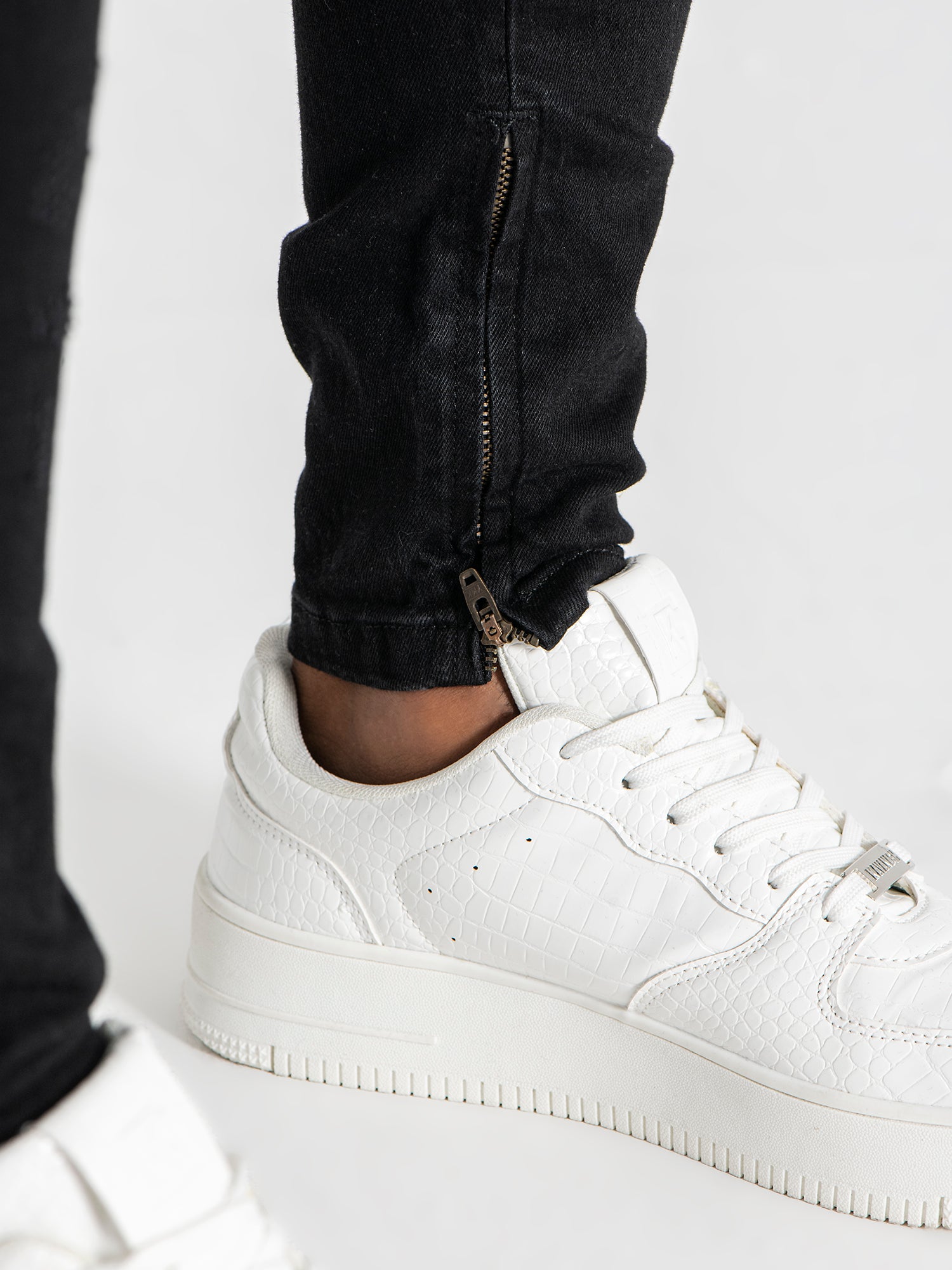 jeans / Black Zipper Jeans