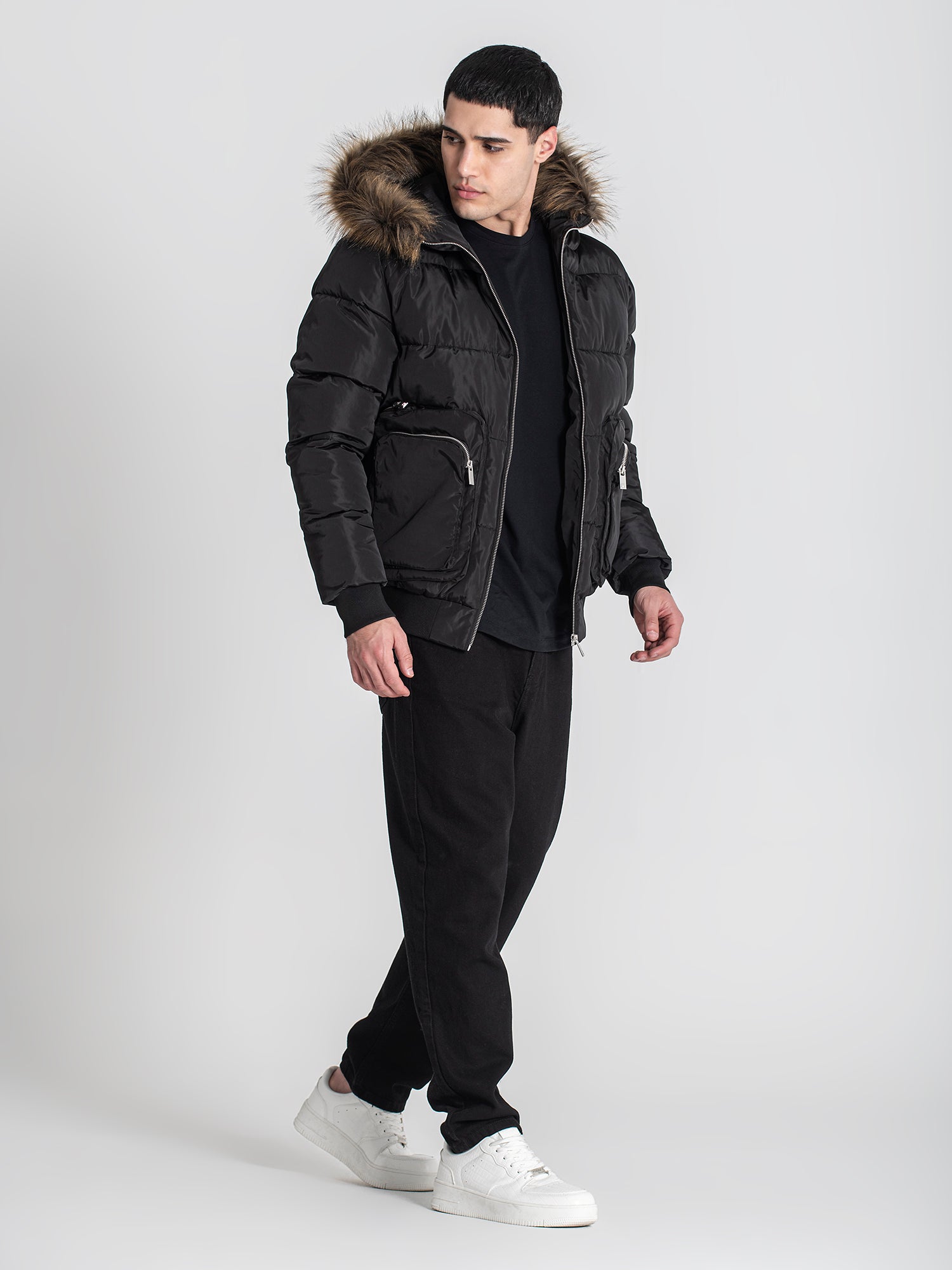 puffers / Black Utility Puffer Jacket