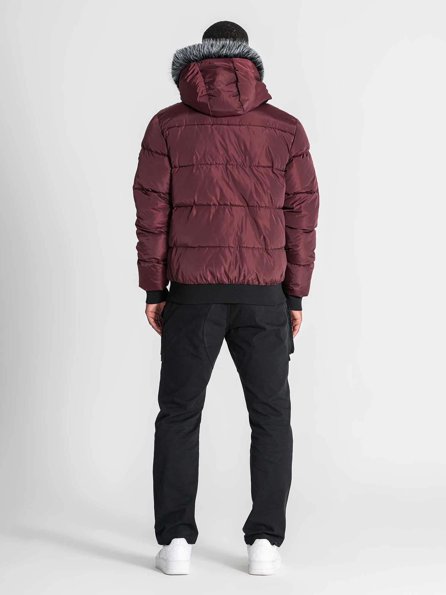 puffers / Burgundy Utility Puffer Jacket