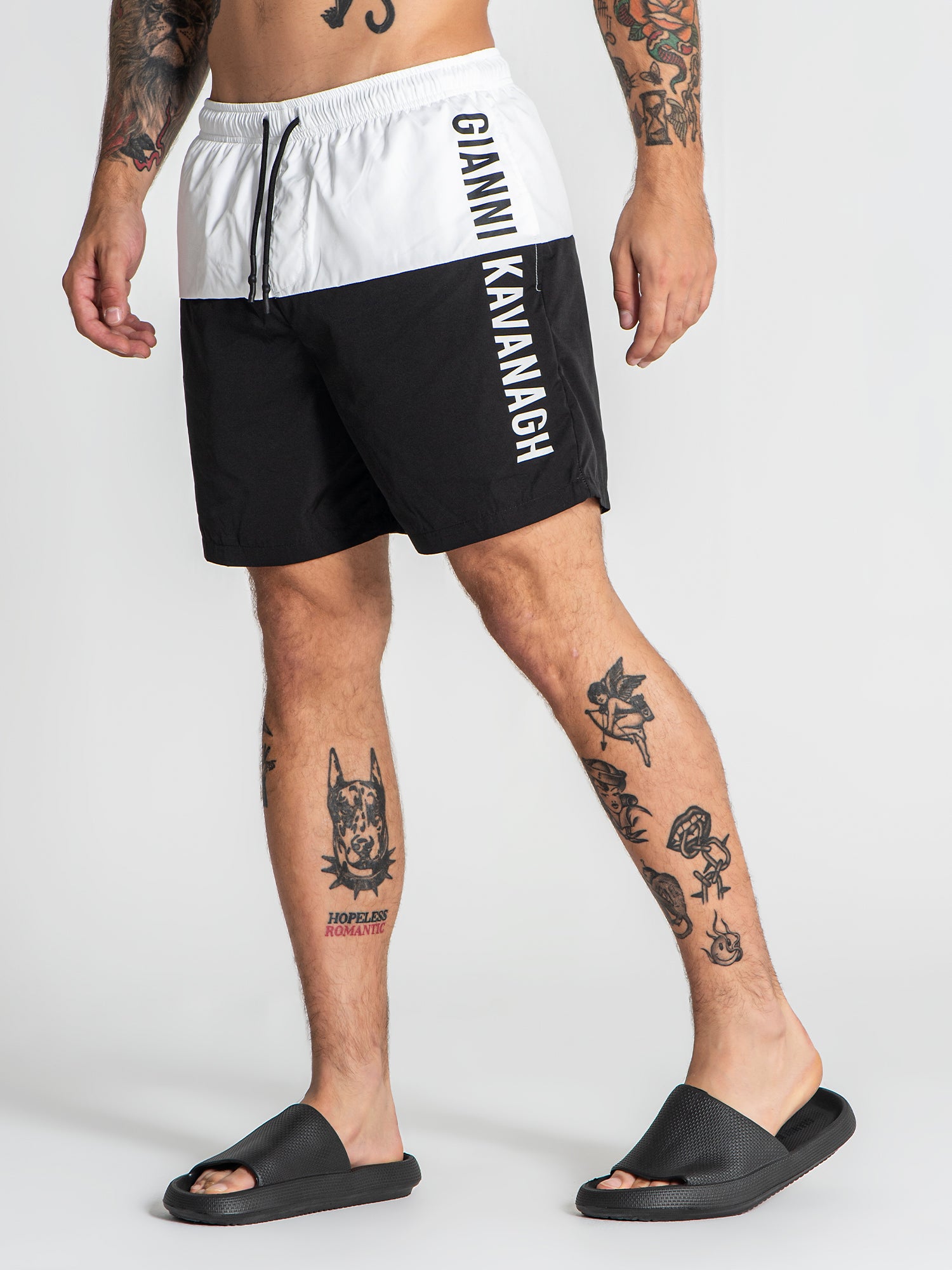 White Double Swimshorts