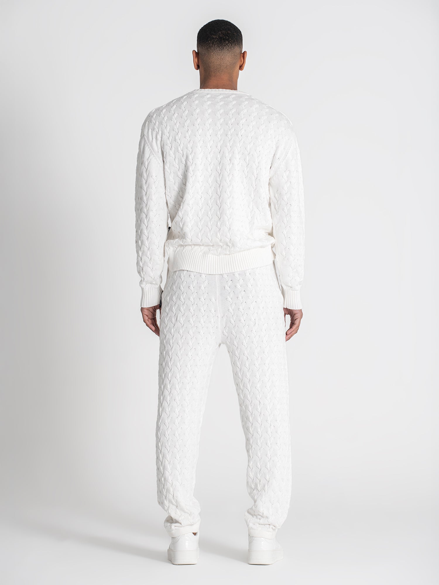 sweats / White Snug Knit Sweat