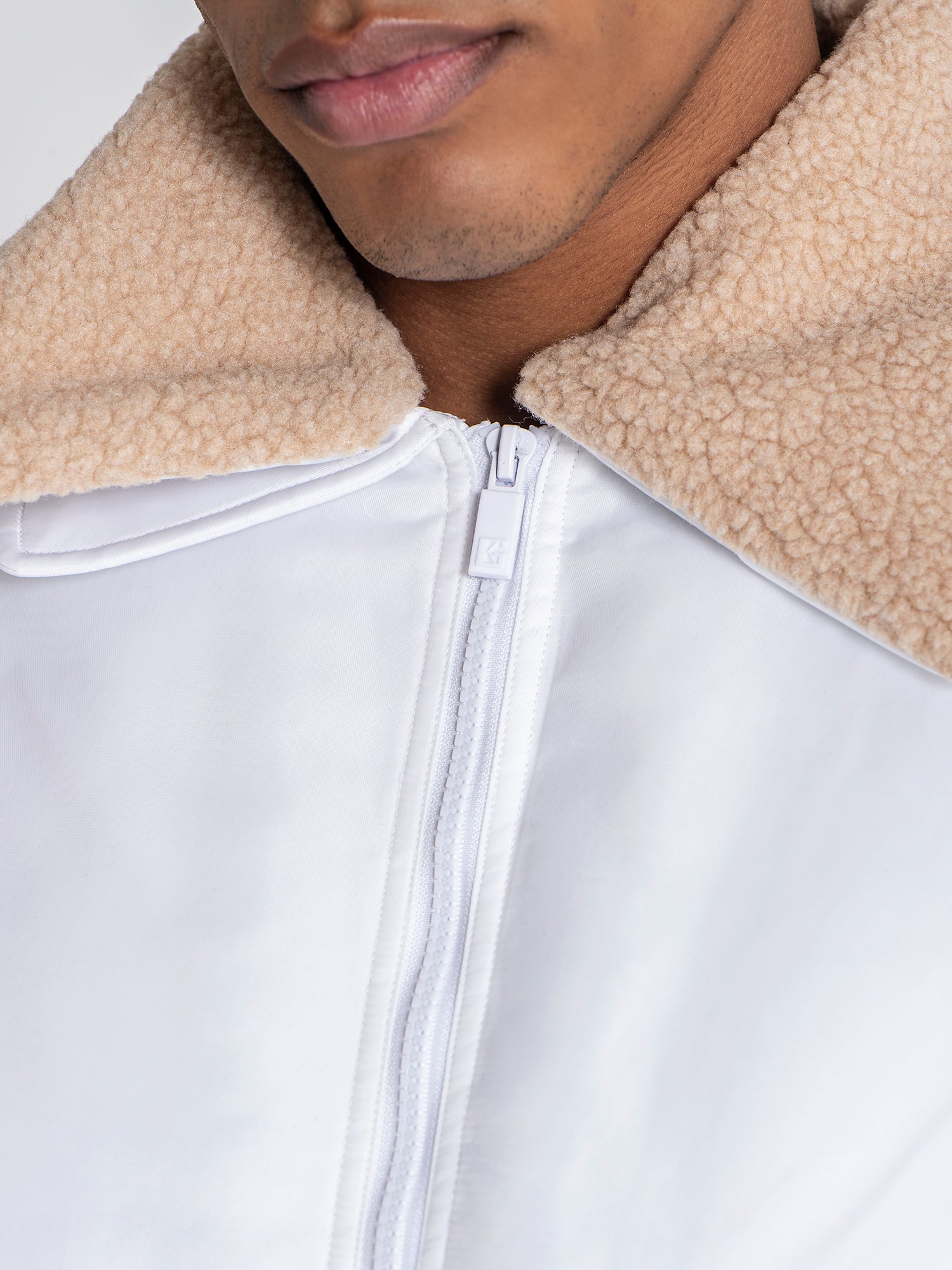 jackets / White Aviator Jacket