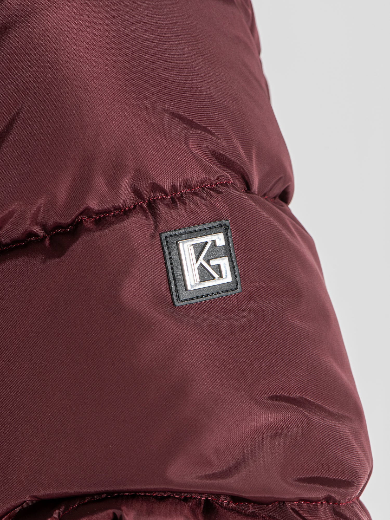 puffers / Burgundy Utility Puffer Jacket