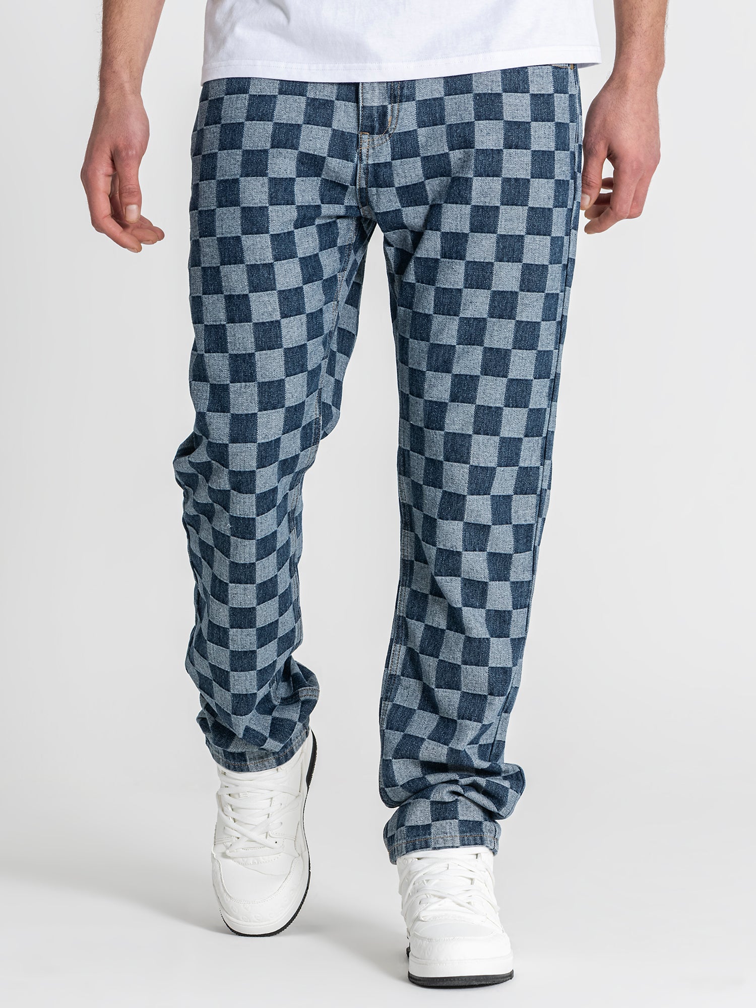 Medium Blue Squared Jeans