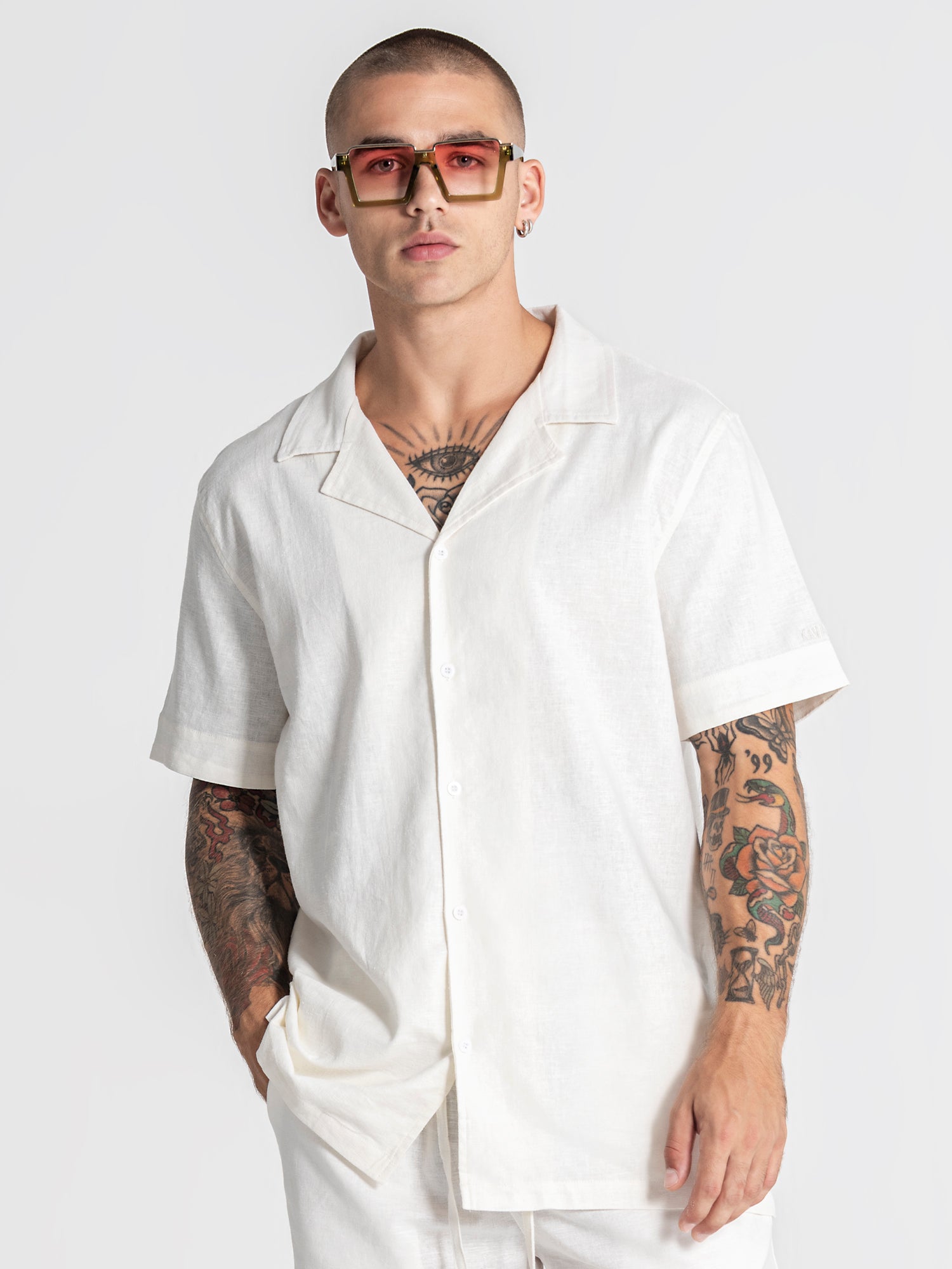 White Nature Linen Shirt