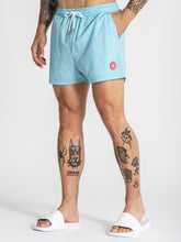 swimshorts / Light Blue Tiled Swimshorts