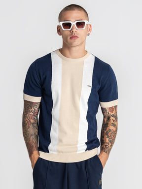 t-shirts / Blue Tower Knit Tee