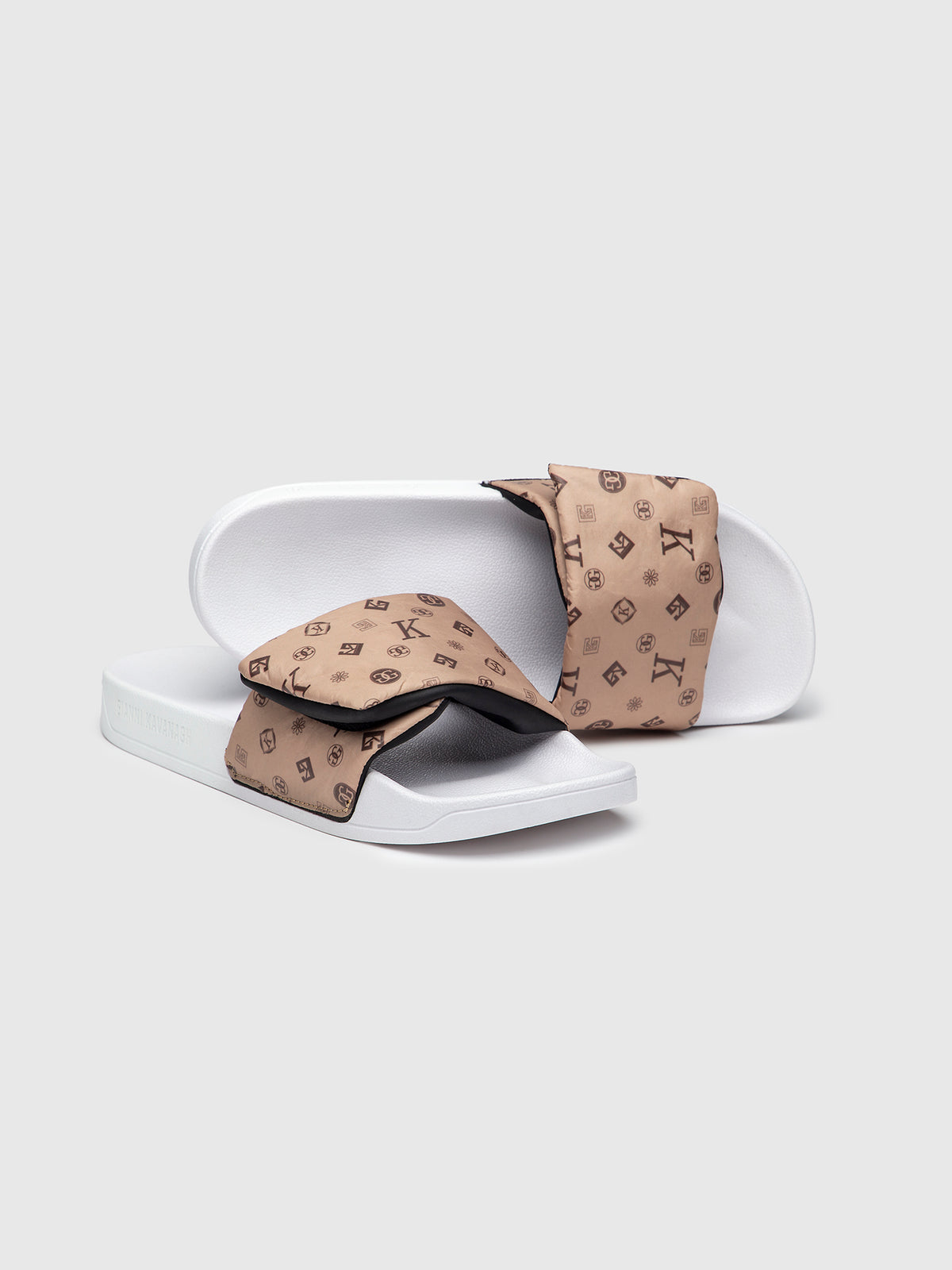 Tongs Homme - Chaussures De Plage à Bout Plat, Antidérapantes, Beige, Taille 40 2/3 EU - Matériau EVA Et Semelle Caoutchouc - 10
