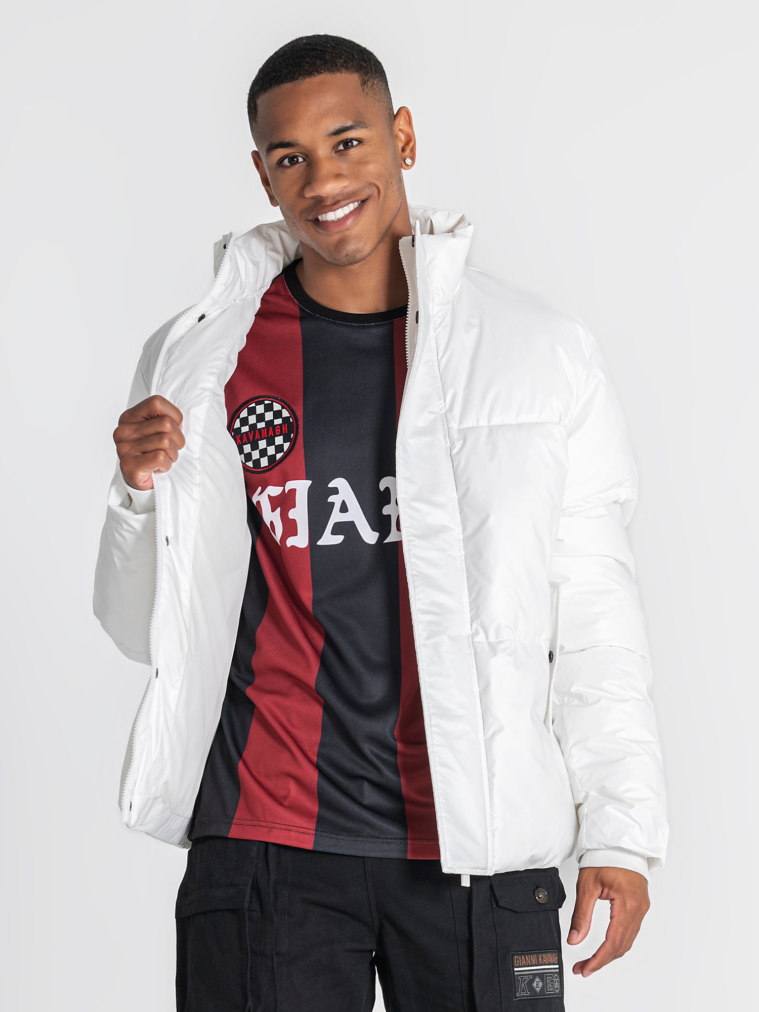 White Statement Puffer Jacket