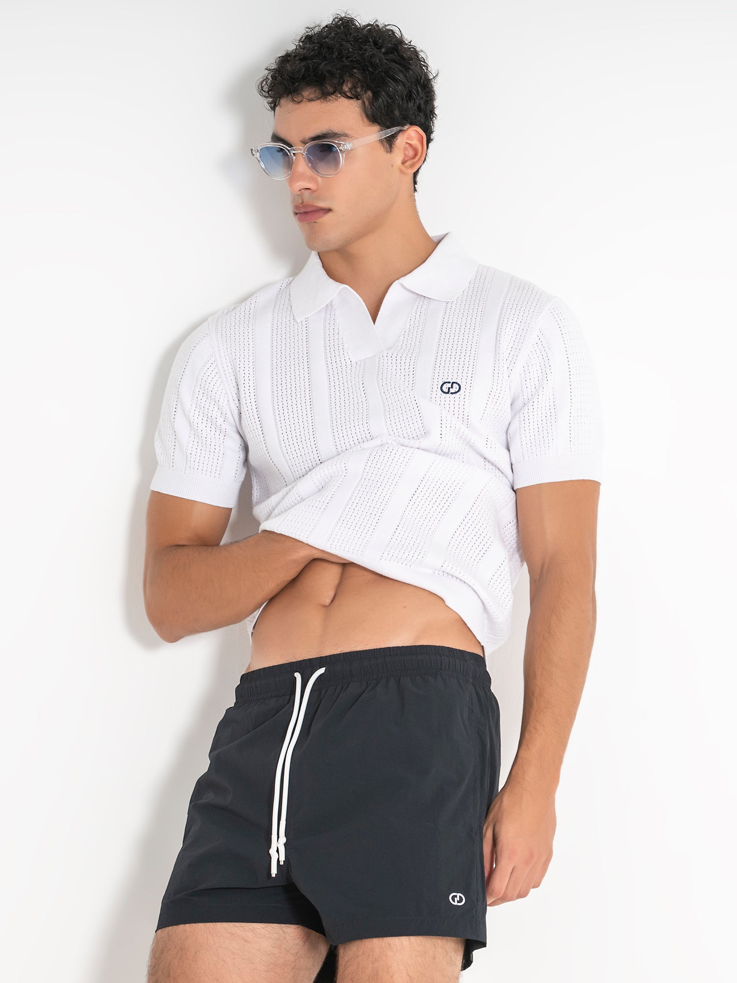 polos / White Tennis Knit Polo