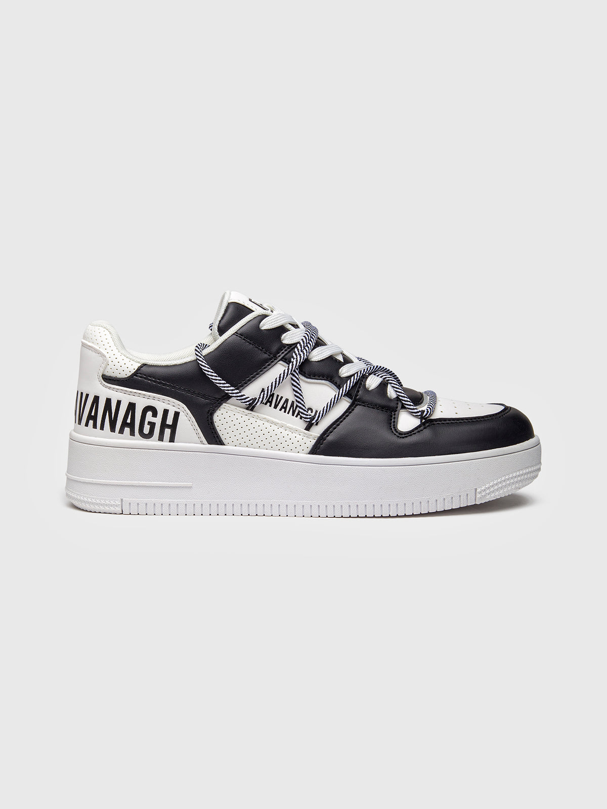 sneakers / Black Wrapped Striped Sneakers