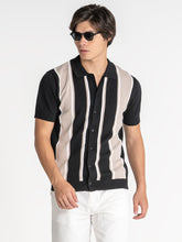 shirts / Black Retro Knit Shirt