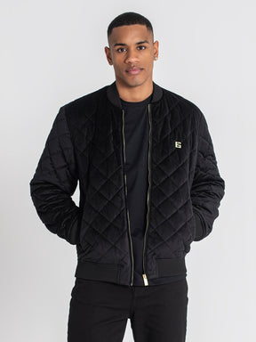 jackets / Black Pillow Velvet Jacket