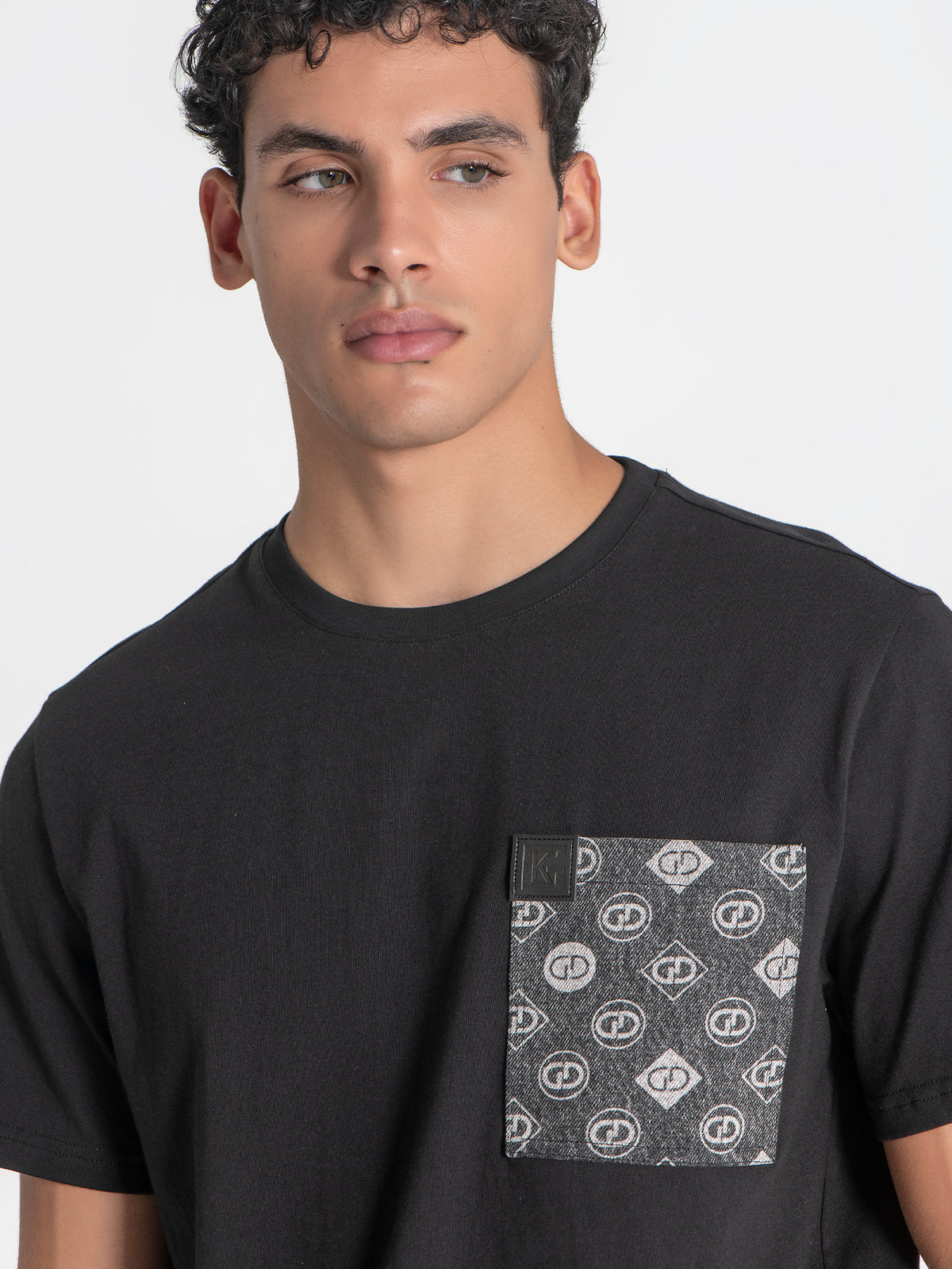 T-Shirt Noir GG Pocket