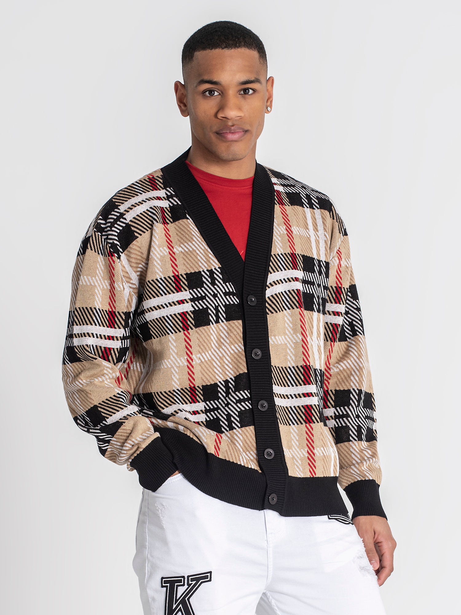 Multicolor British Knit Cardigan