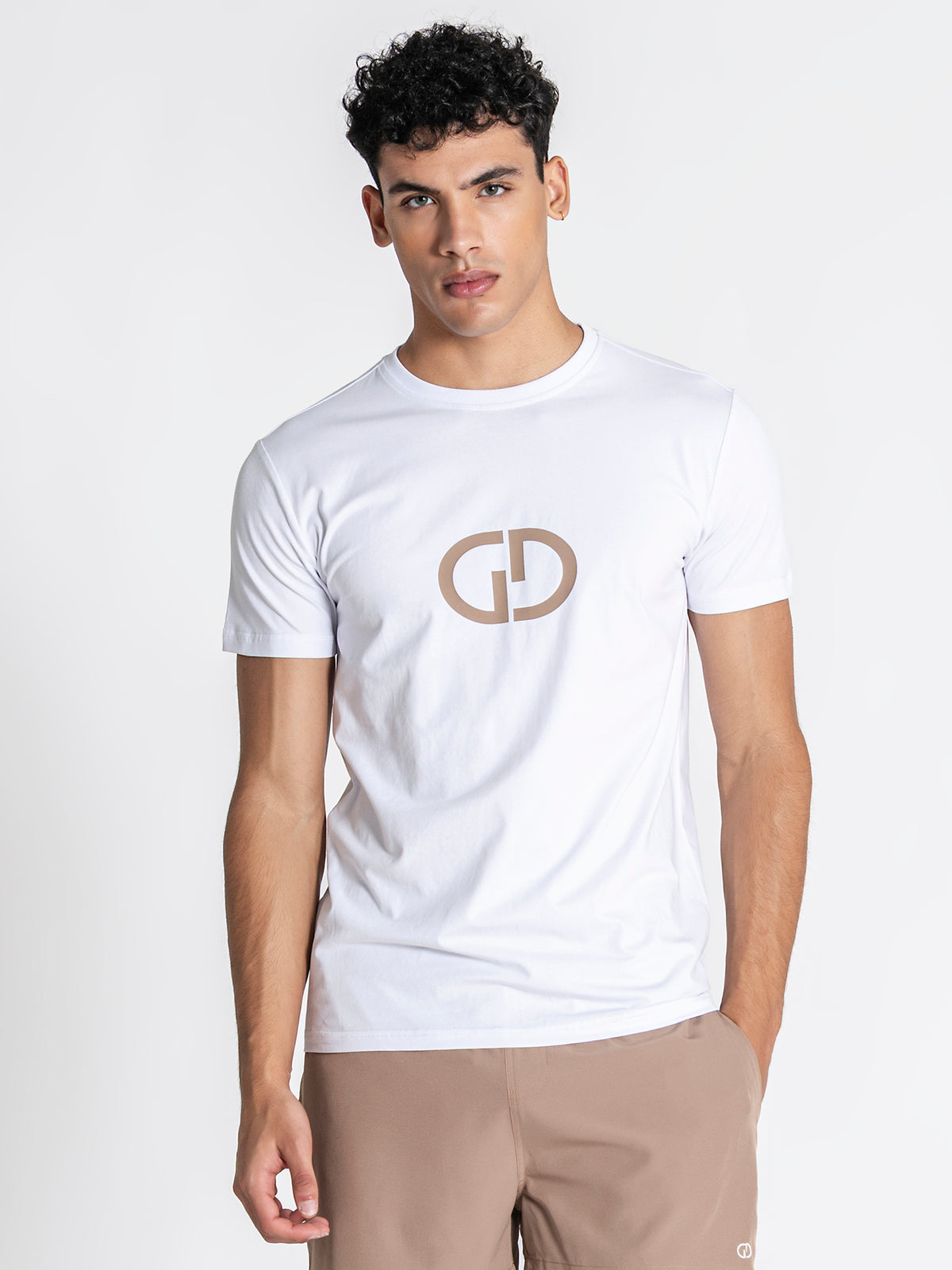 t-shirts / White GG Print Tee