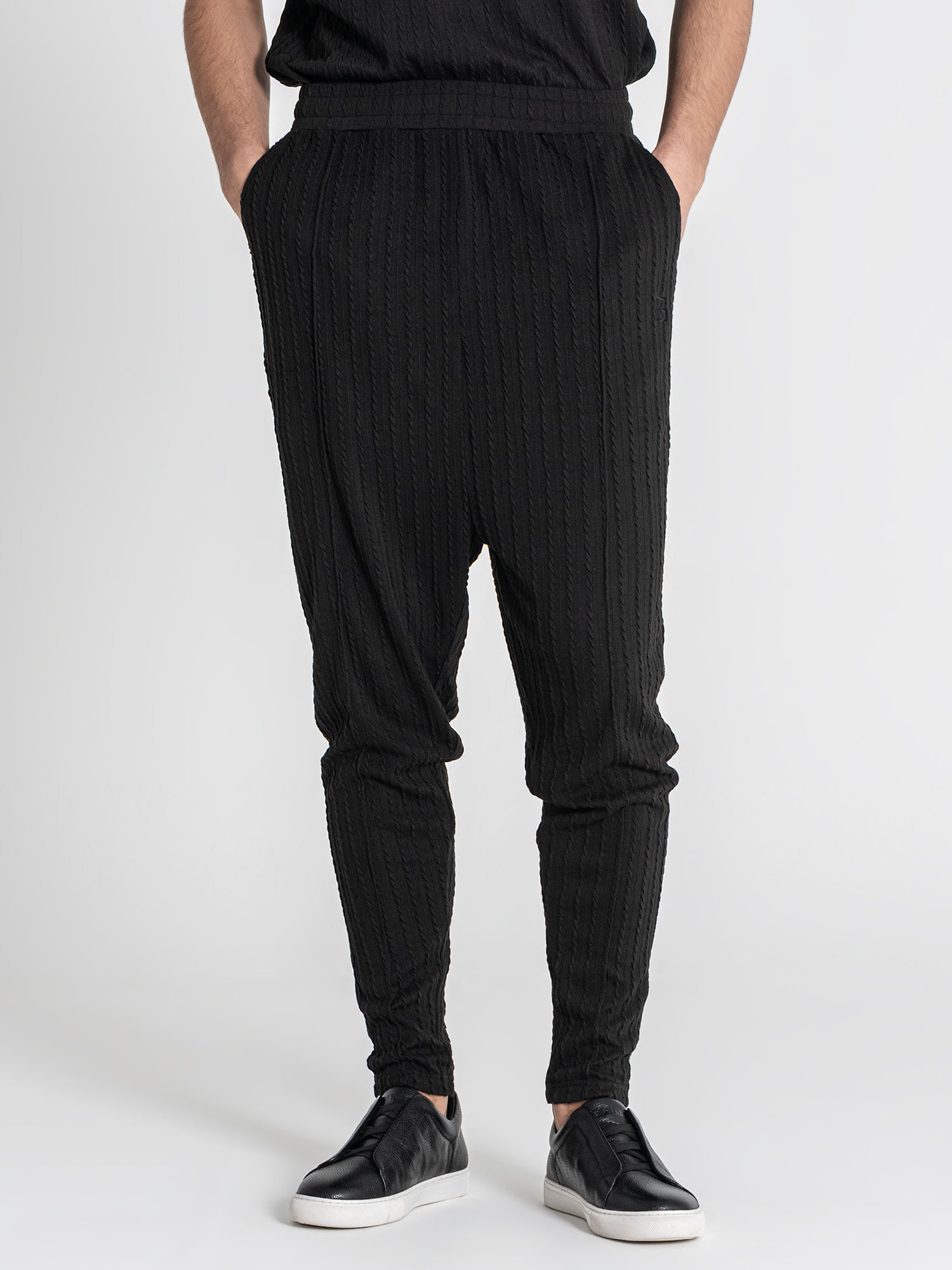 joggers / Black Tactile Joggers