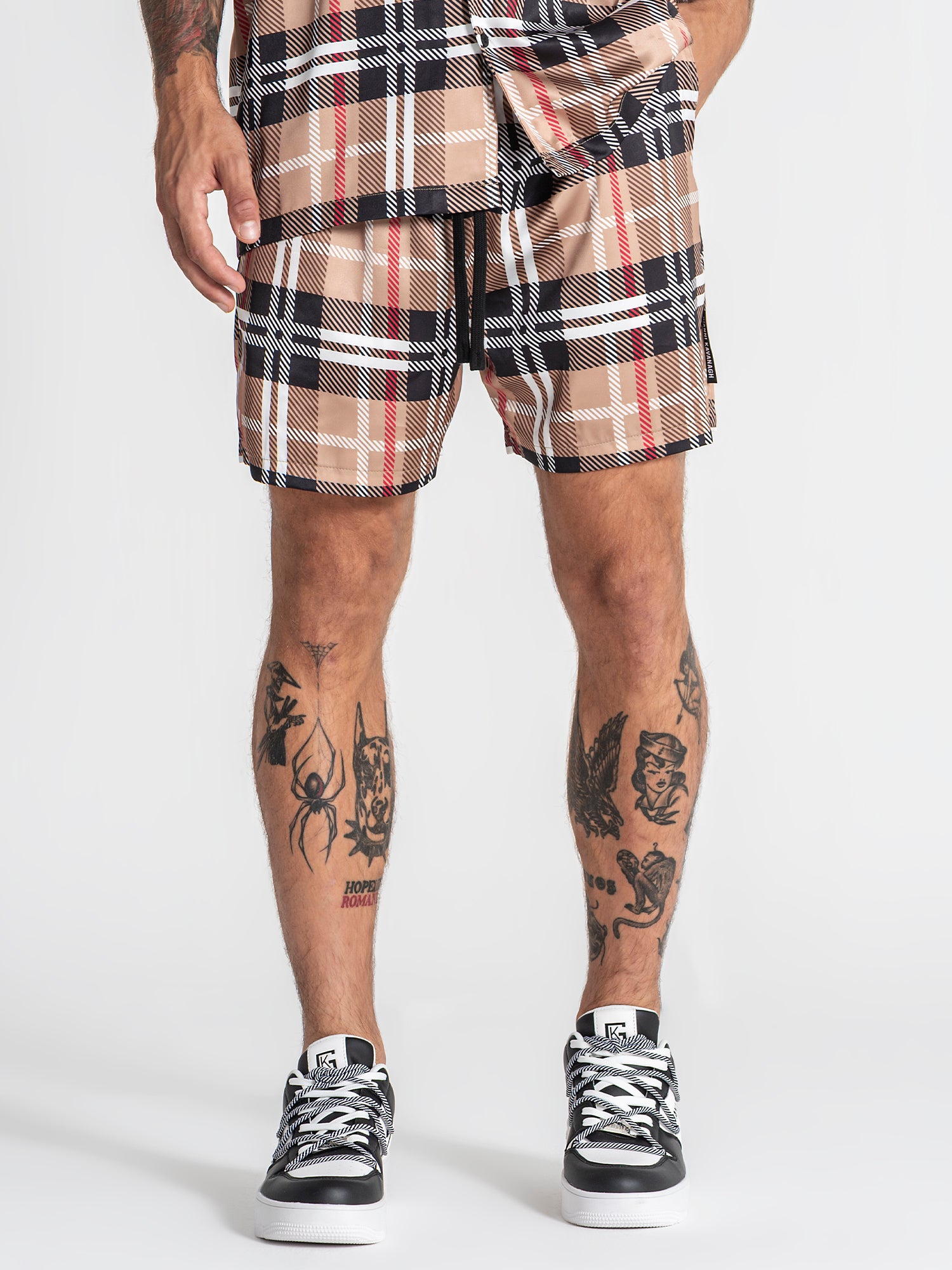 Multicolor British Satin Shorts
