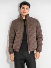 jackets / Brown Code Puffer Jacket