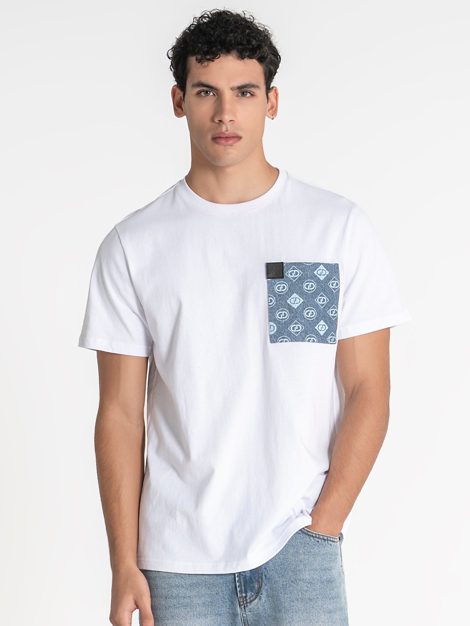 t-shirts / White GG Pocket Tee