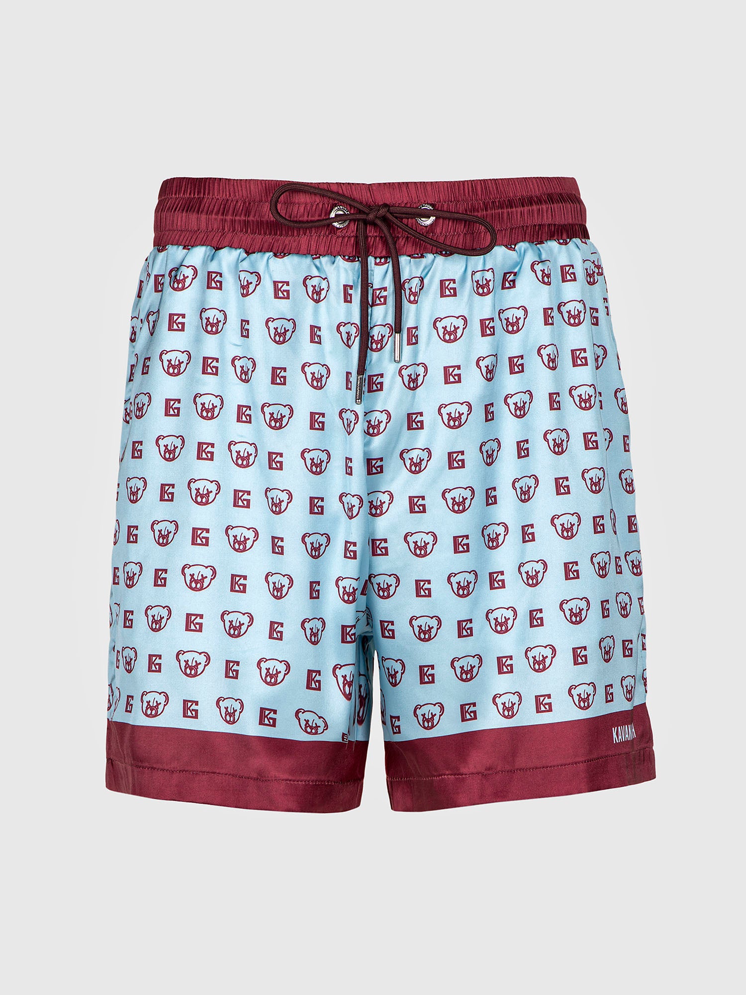 shorts / Blue Bear Mania Satin Shorts