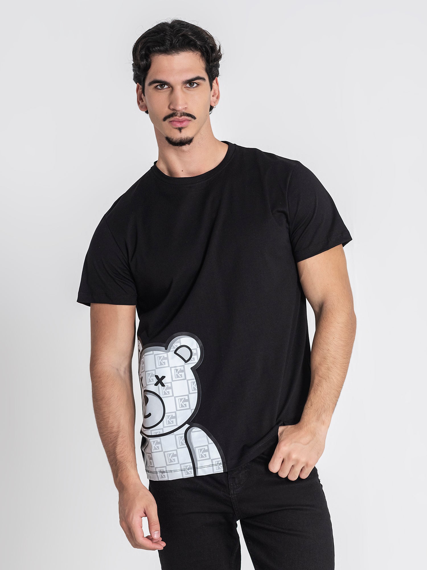 Black Clone Bear Tee