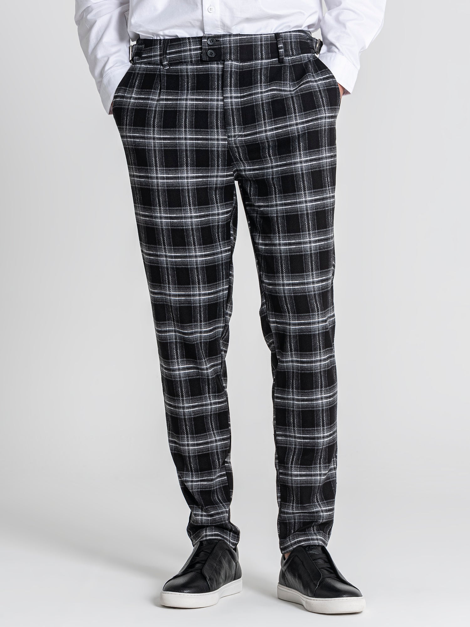 pants / Grey Oxford Chino Pants