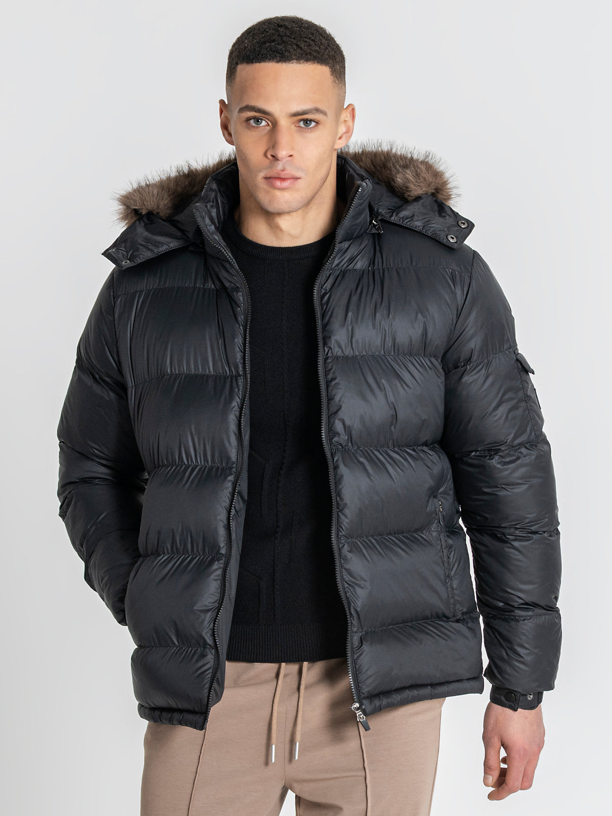 Black GK Puffer Jacket