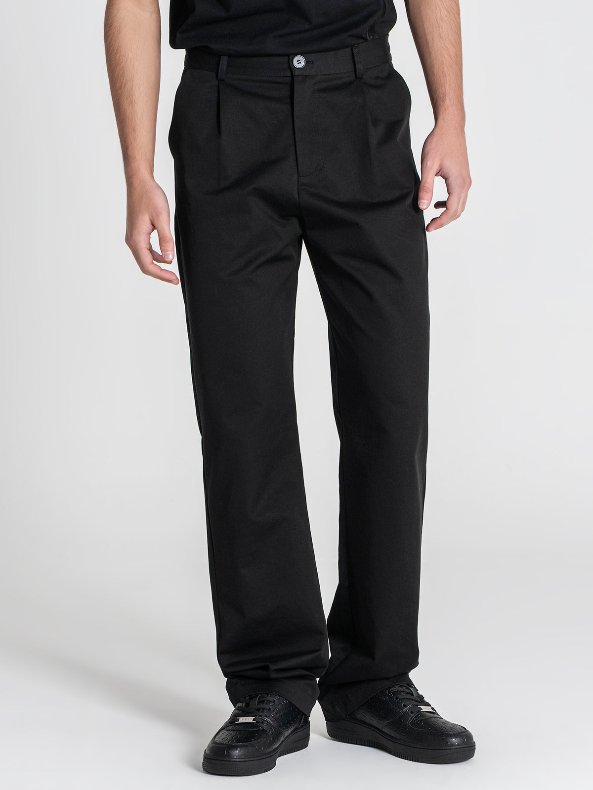 Black Pleat Pants