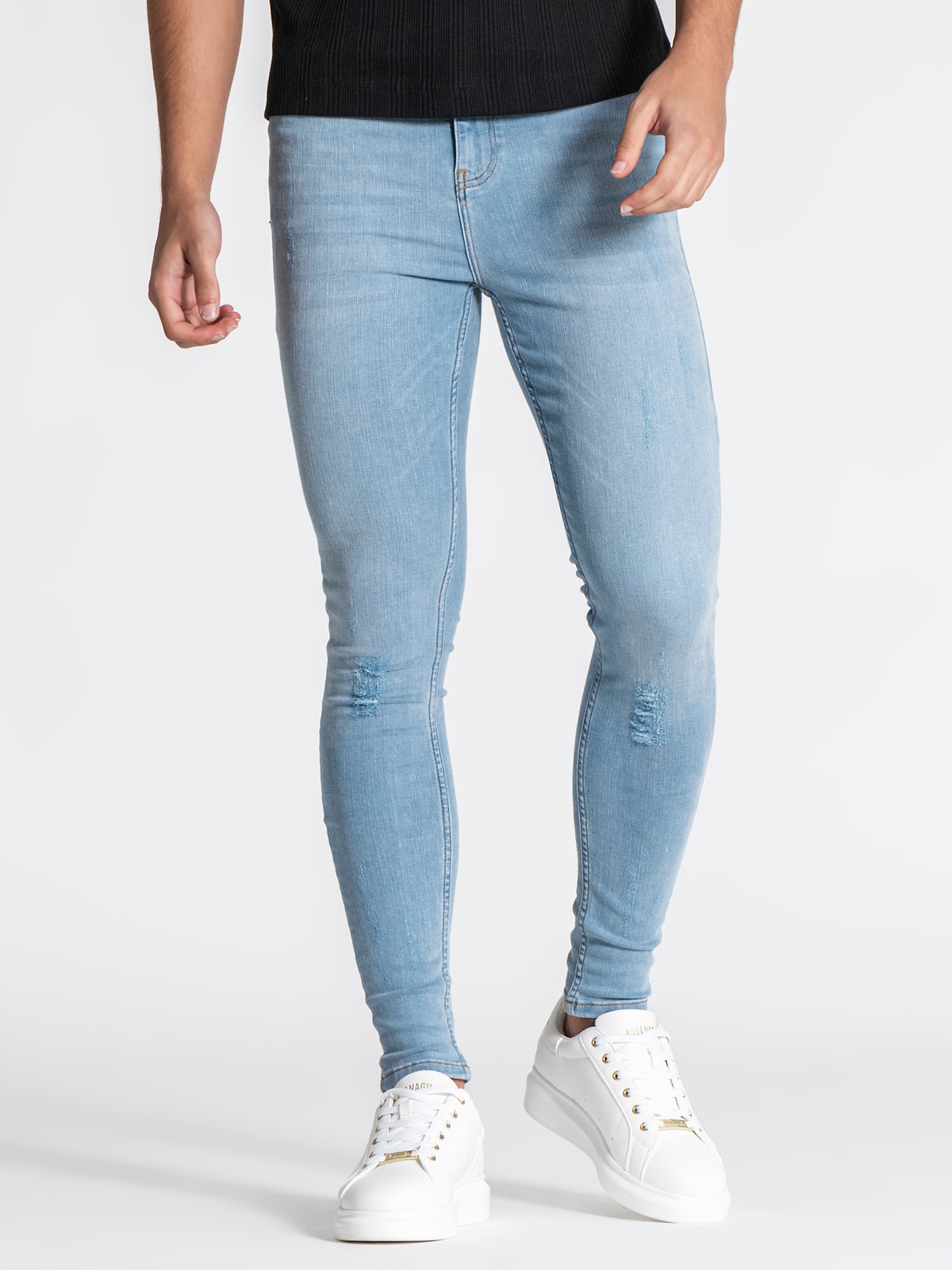 Light Blue Core Ripped Jeans