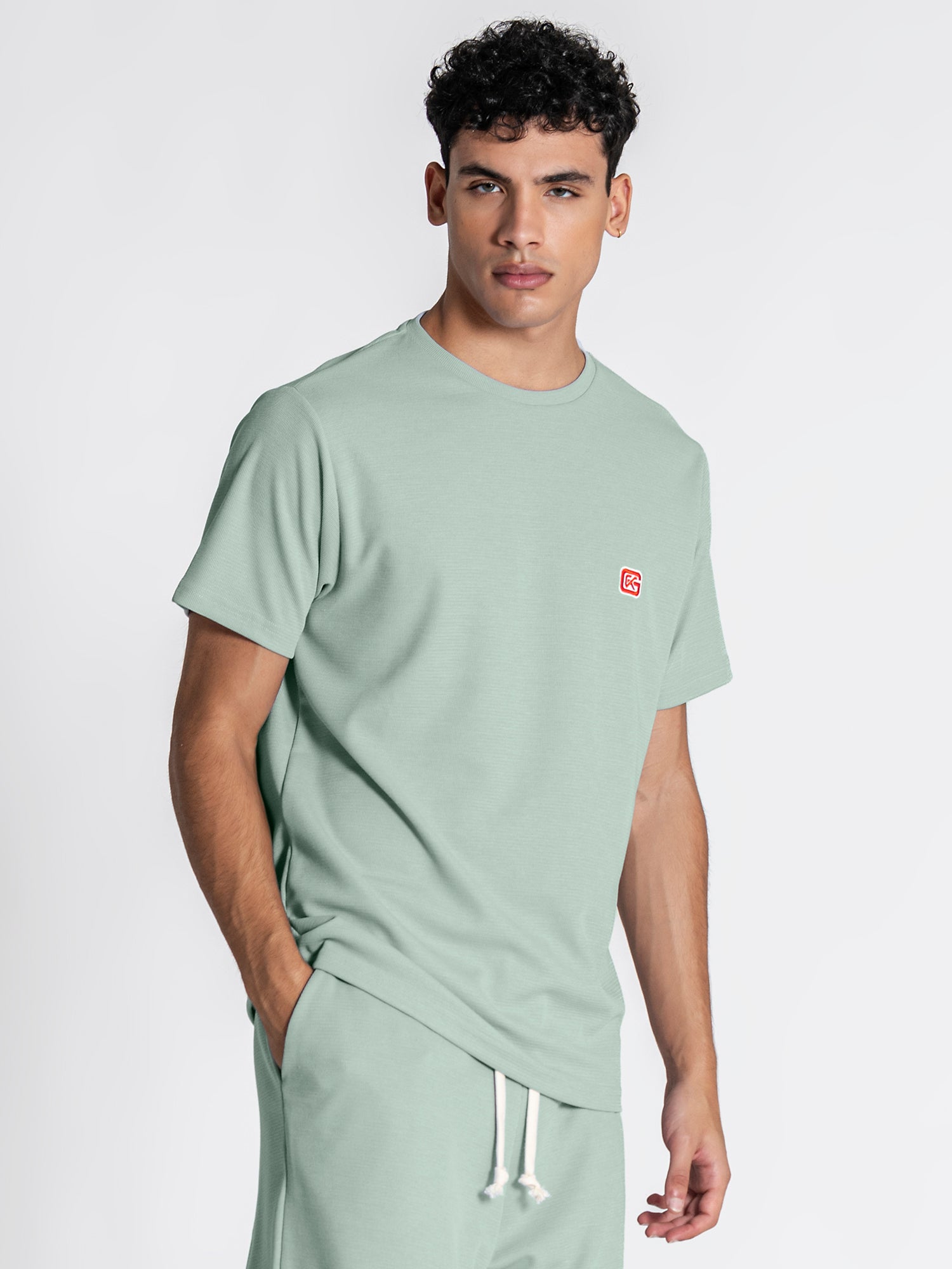 Blue Grid Tee
