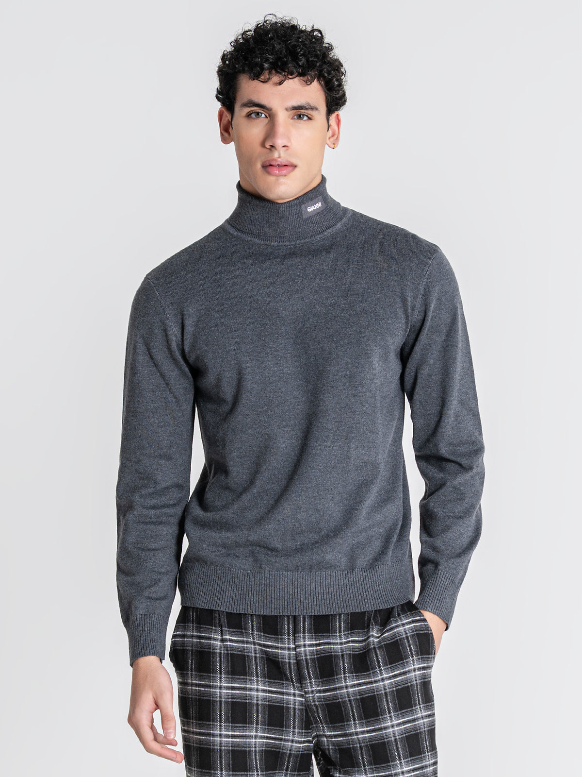 sweats / Grey Soft Knit Turtleneck