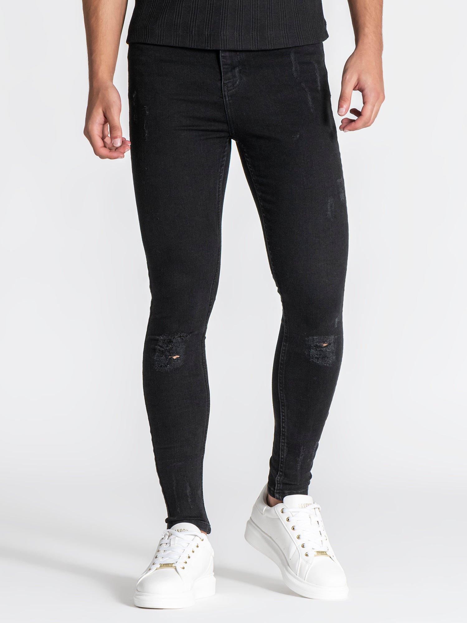 Black Core Ripped Jeans