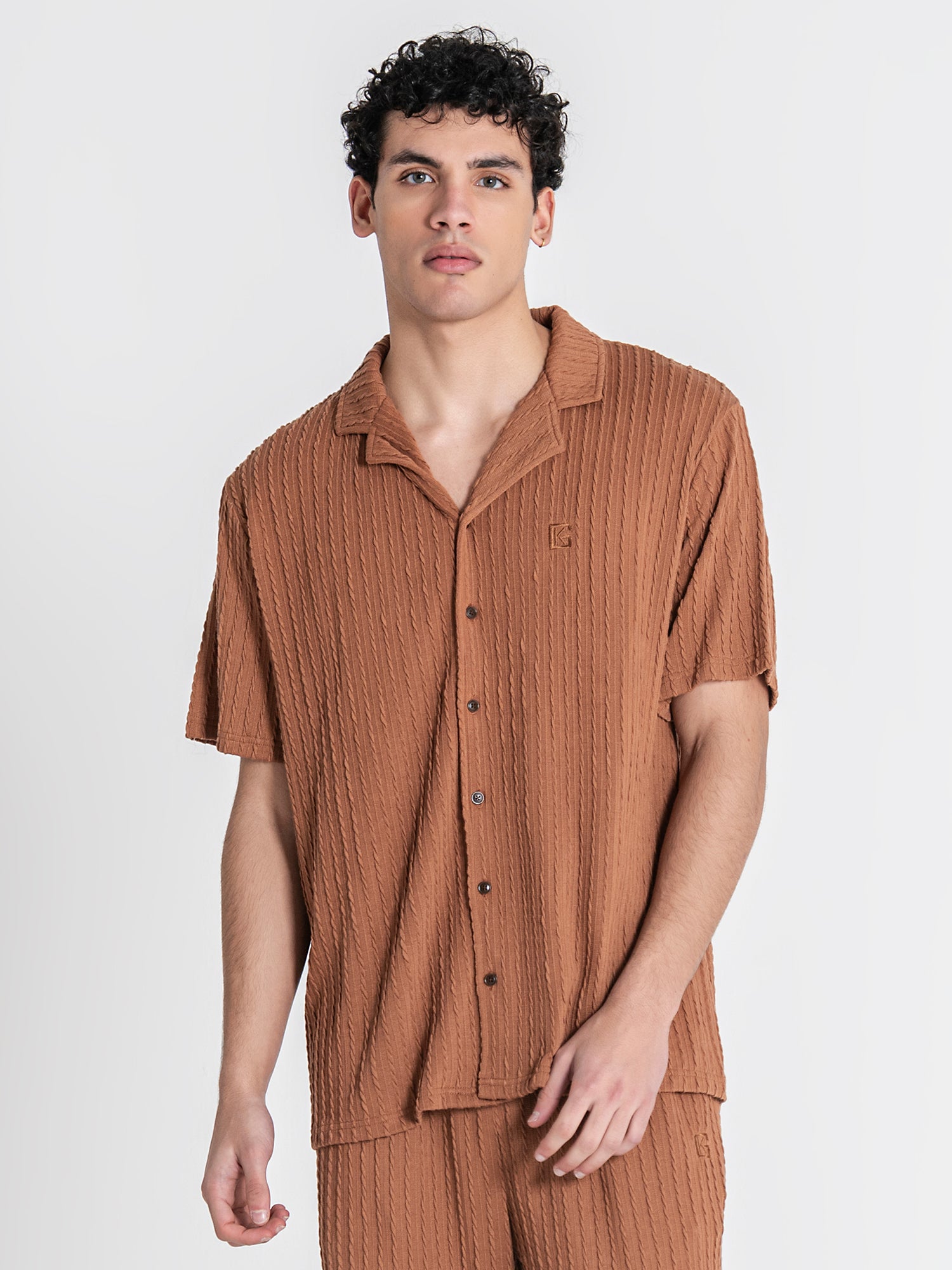 Brown Tactile Shirt
