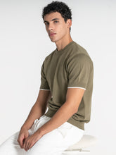 t-shirts / Green Edge Knit Tee