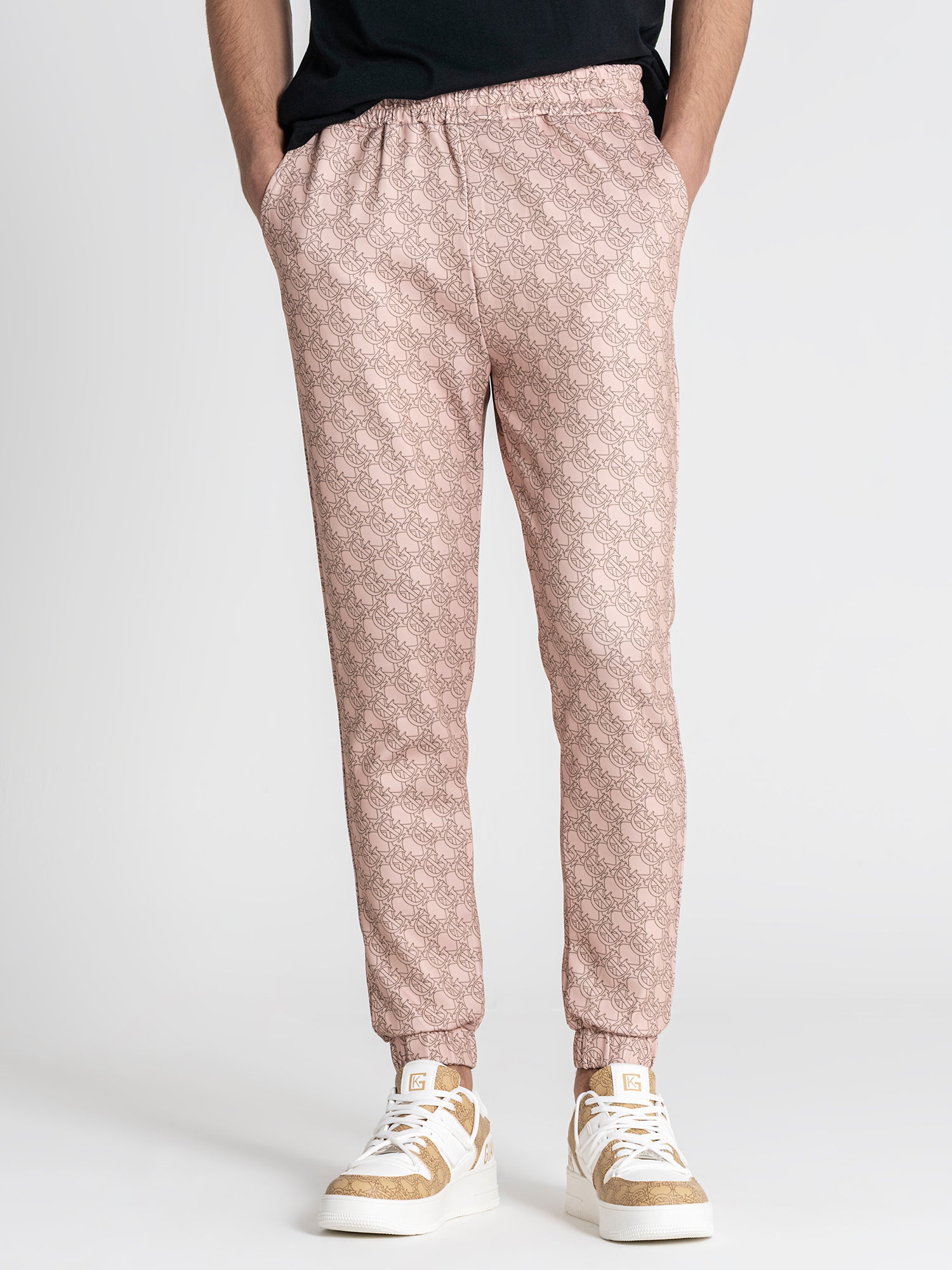 Beige GK Tape Joggers