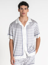 shirts / White GG Mania Satin Shirt