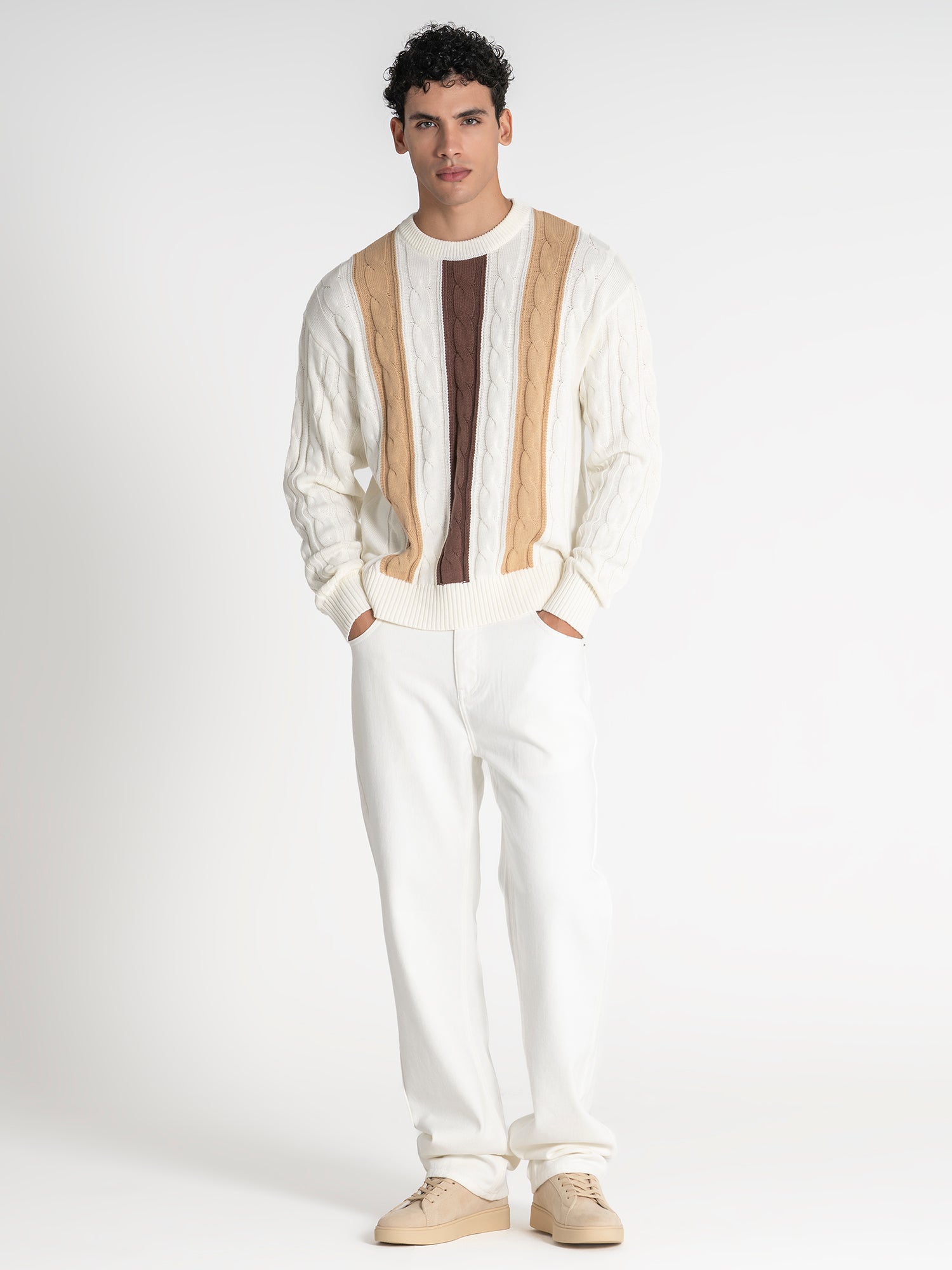 sweats / Beige Triple Sweater