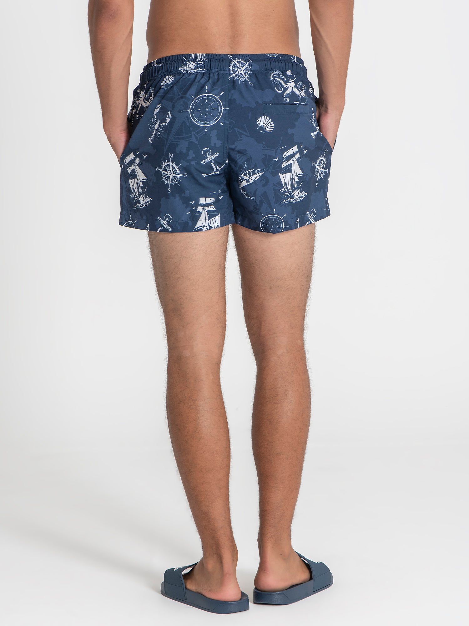 swimshorts / Blue Nautical Swimshorts