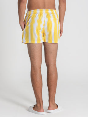 swimshorts / Yellow Striped Swimshorts