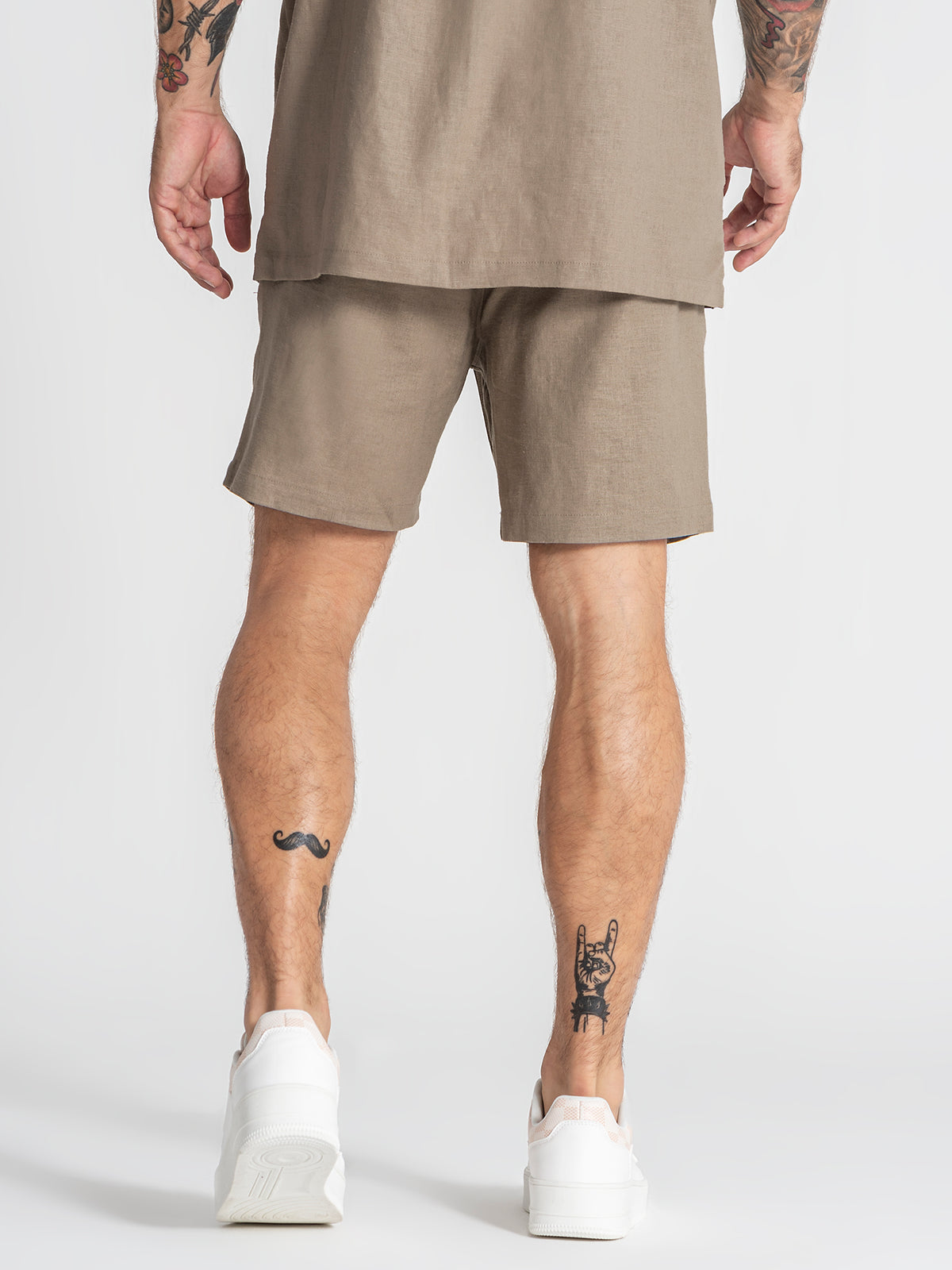 shorts / Taupe Nature Linen Shorts