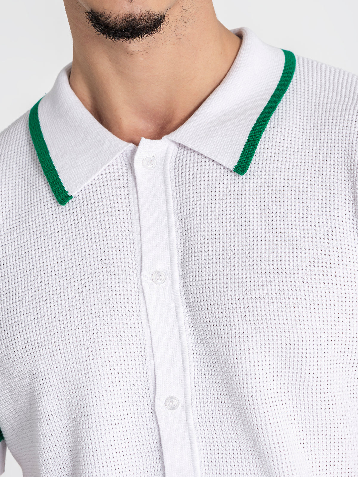 twinset / White Retro Vibes Knit Twinset