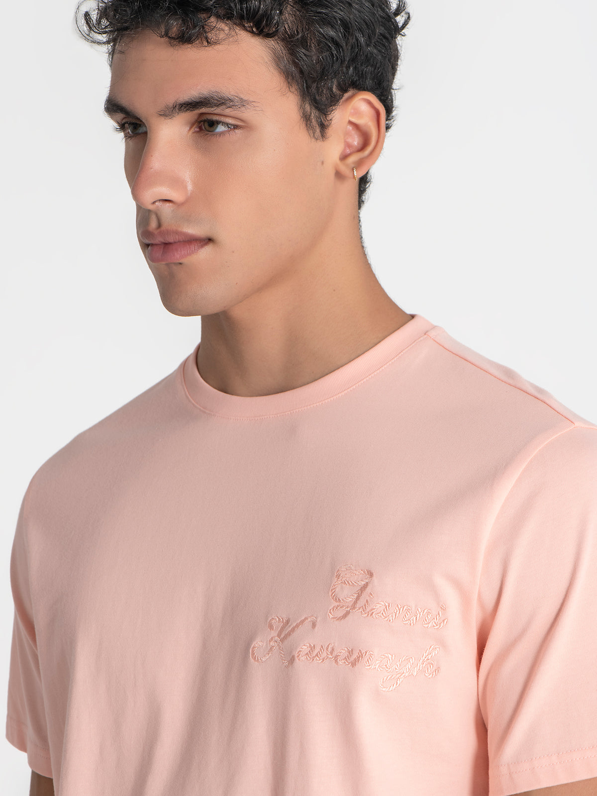 t-shirts / Pink Handwritten Tee