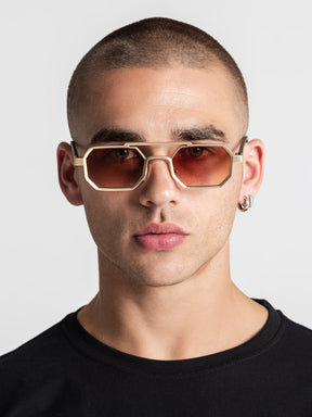 sunglasses / Gold Metal Sunglasses