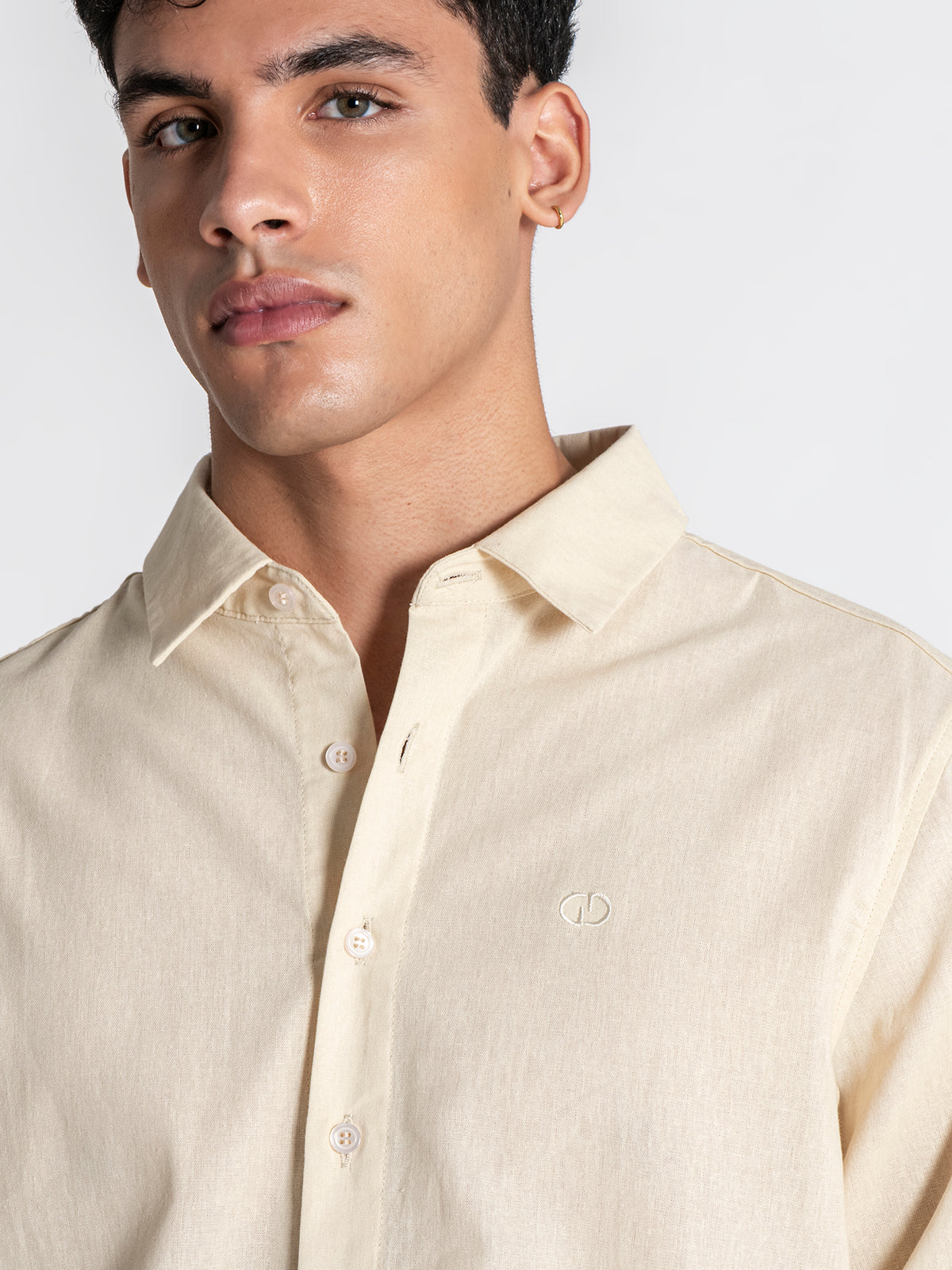 shirts / Beige GG Linen Shirt